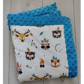 Baby blanket Chief cotton/minky 65x75 cm