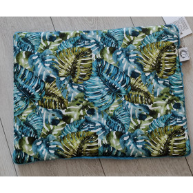 Dwustronna Poduszka Średniaka Powiew tropików 30x40 cm bawełna/minky