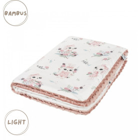 Preschooler's blanket, bamboo - minky Light, 100x150 cm Bunny