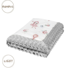 Baby blanket bamboo - minky Light 65x75 cm Fairy