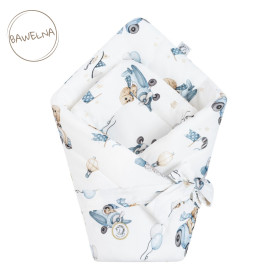 Cotton baby swaddling Benji 74x74 cm