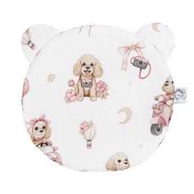 Bamboo Teddy Bear Pillow 30x30 cm Bianca