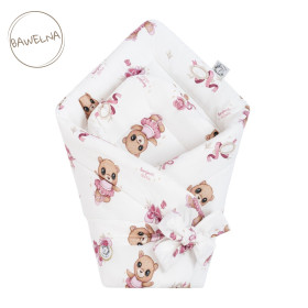 Cotton baby swaddling Ballerina 74x74 cm