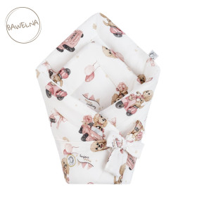 Cotton baby swaddling Bianca 74x74 cm