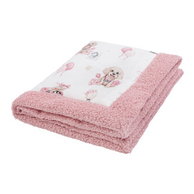 Baby Blanket cotton&boucle 65x75 Bianca