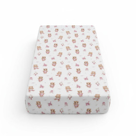 Bawełniane prześcieradło z gumką 70x140 cm Ballerina