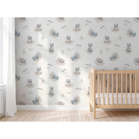 Non-woven wallpaper 100 x 600 cm – roll Bears