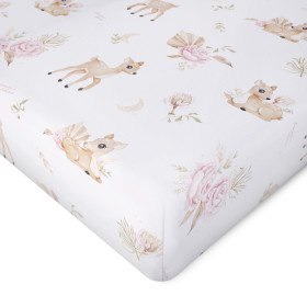 Bed sheet with elastic band 80x180 cm Forest Animals