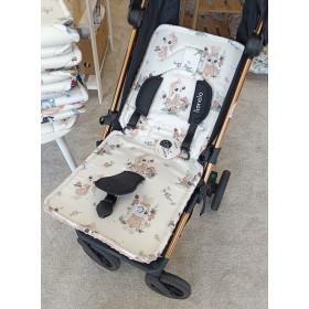 Stroller insert double-sided cotton/minky Bunny
