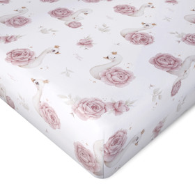 Bawełniane prześcieradło z gumką 90x200 cm Royal Baby