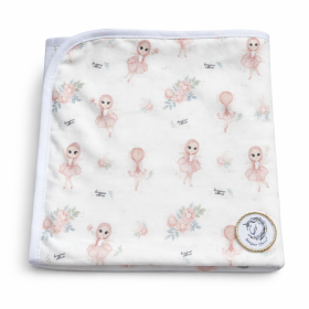 Organic cotton baby blanket, 75×100 cm, Fairy
