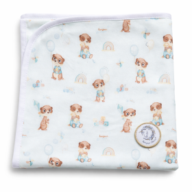 Organic cotton baby blanket, 75×100 cm, Rayan