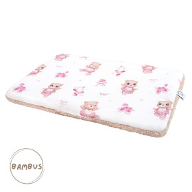 Double-sided Baby Pillow Ballerina bamboo/boucle 25x30 cm