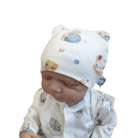 Czapeczka niemowlęca 62 Kotki