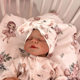 Organic Cotton Headband with Bow, 3-6 Months, Fairy