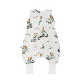Bamboo Sleeping Bag with Legs, Ages 4-6, 0.5 TOG, Village Bears
