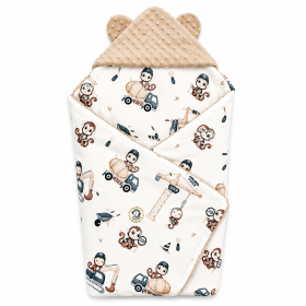 Bamboo Car Seat Blanket Monkey 90x90 cm