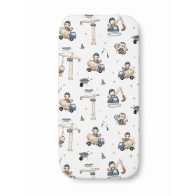 Bamboo sheet with elastic band Monkey 50x90 cm