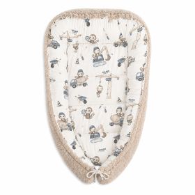 Bawełna&Boucle Gniazdko niemowlęce Kokon Monkey