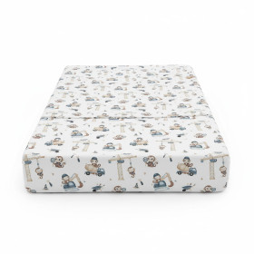 Bamboo sheet with elastic band 90x180 cm Monkey