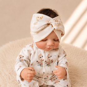 Organic Cotton Interwoven Headband, 0–3 Months, Sheaps
