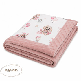 Blanket for teens and adults bamboo - minky 140x200 cm Bianca