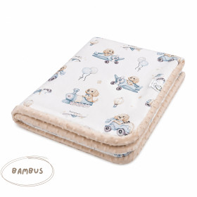 Blanket bamboo - minky 100x150 cm Benji