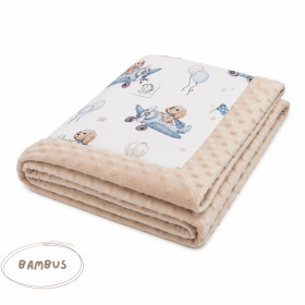 Baby blanket bamboo - minky 65x75 cm Benji