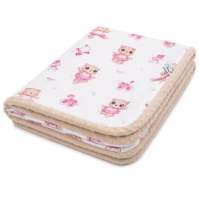 Blanket for a preschooler 100x150cm Light Ballerina