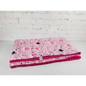 Kocyk Średniaka Wesołe Tygrysy bawełna - minky 75x100 cm