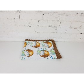 Kocyk Niemowlaka Zakręcone Kokosy (Biel) bawełna/minky 65x75 cm