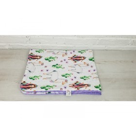 Kocyk Średniaka Light Lama bawełna - minky 75x100 cm