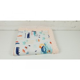 Kocyk Niemowlaka Light Kierunek Wakacje bawełna-minky 65x75 cm