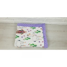 Kocyk Niemowlaka Light Lama bawełna-minky 65x75 cm