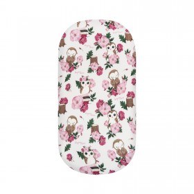 Bambusowe Prześcieradło do gondoli Sówki 35x75 cm