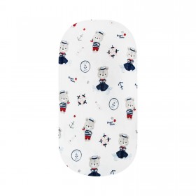 Bambusowe Prześcieradło do gondoli Marynarz 35x75 cm