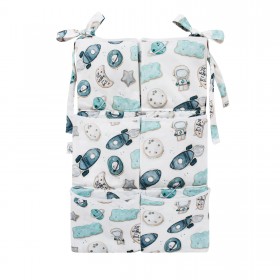 Organizer-przybornik na łóżeczko z kieszeniami Kosmos