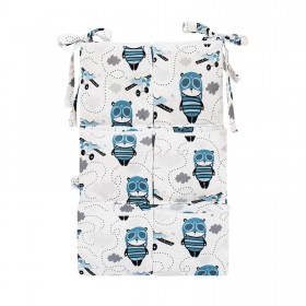 Organizer-przybornik na łóżeczko z kieszeniami Panda Pilot