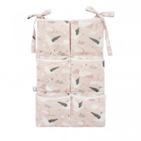 Organizer-przybornik na łóżeczko z kieszeniami Łabędzie