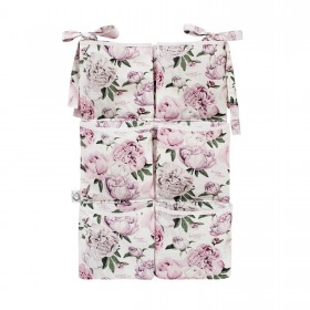 Organizer-przybornik na łóżeczko z kieszeniami Peonie