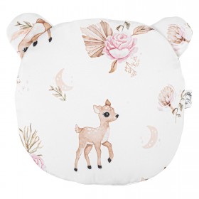 Bambusowa Poduszka Miś z uszami 30x30 cm Sarenki