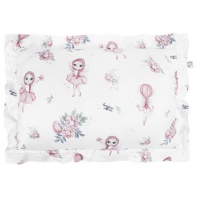 Bawełniana poduszka dekoracyjna z falbaną Wróżki 50x70 cm