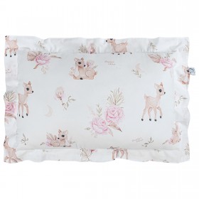 Bawełniana poduszka dekoracyjna z falbaną Sarenki 50x70 cm