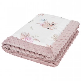 Kocyk Niemowlaka Sarenki bawełna - minky 65x75 cm