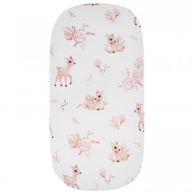 Bawełniane prześcieradło z gumką 60x120cm Sarenki