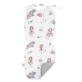 Bambusowa Wkładka do wózka mała Wróżki 36x80 cm