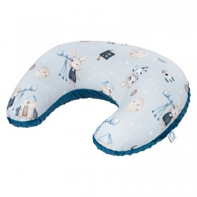 Poduszka rogal do karmienia 50x65 bawełna/minky Królik Astronom