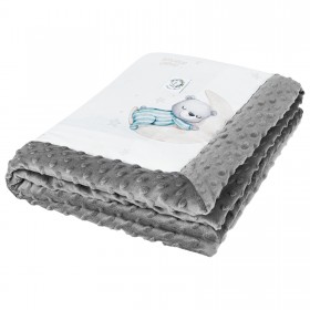 Kocyk Starszaka / dla dorosłych Misie bawełna - minky 140x200 cm